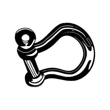 Sea-Dog Galvanized Anchor Shackle-1/2, No 147812-1 147812-1